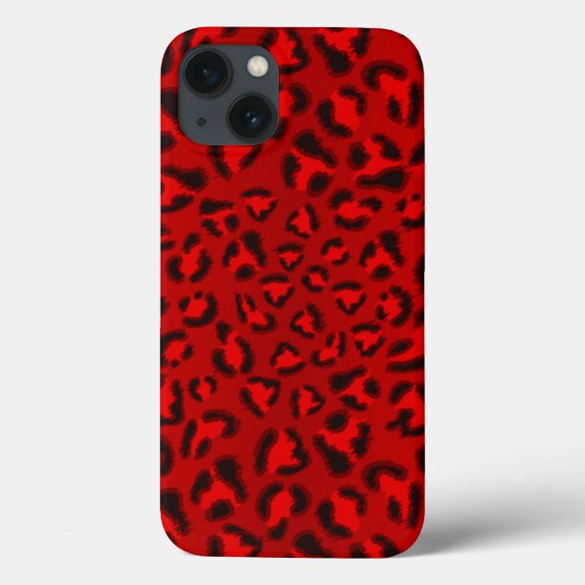 Funda De Case-Mate Para iPhone Patrón de textura de leopardo rosa. (Reverso)