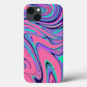 Funda Para iPhone 13 Patrón de textura de mármol