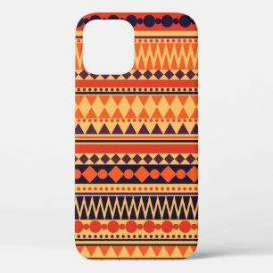 Funda Para iPhone 12 Patrón de textura tribal de vintage sin foco. Vint