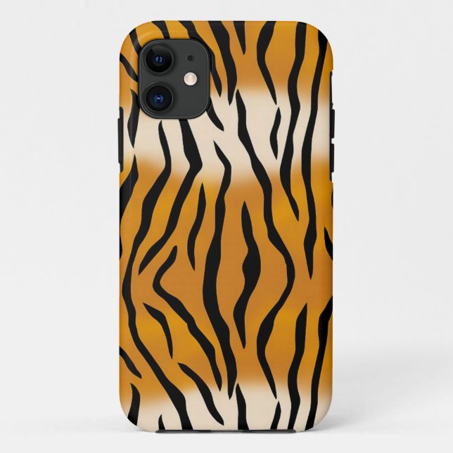 Funda De Case-Mate Para iPhone Patrón de tigre rayado (Reverso)