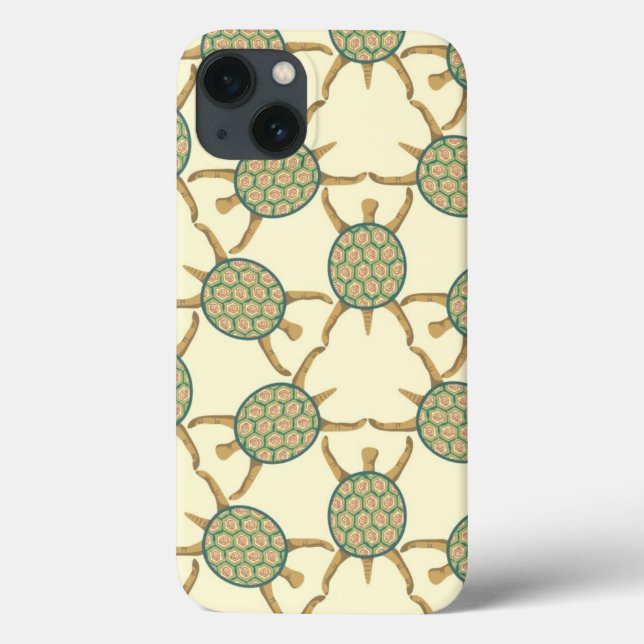 Funda De Case-Mate Para iPhone Patrón de tortuga (Reverso)