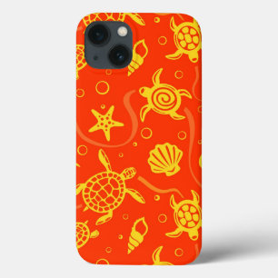 Funda Para iPhone 13 Patrón de tortugas