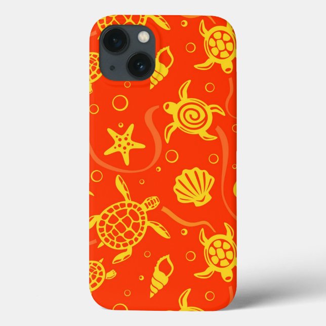 Funda De Case-Mate Para iPhone Patrón de tortugas (Reverso)