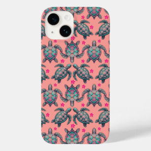 Funda Para iPhone 14 De Case-Mate Patrón de tortugas marinas