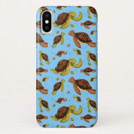 Funda Para iPhone X Patrón de tortugas marinas