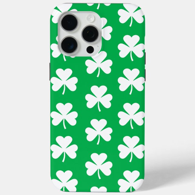 Funda De Case-Mate Para iPhone Patrón de tracción verde y blanco (Reverso )