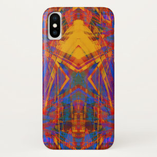 Funda Para iPhone X Patrón de trazos de luz roja