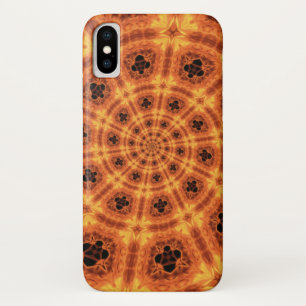 Funda Para iPhone X Patrón de trébol de oro giratorio