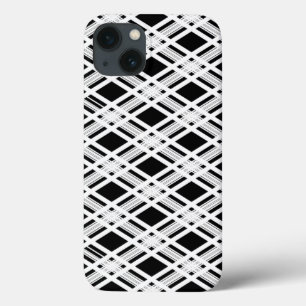 Funda Para iPhone 13 Patrón de trenzado a rayas