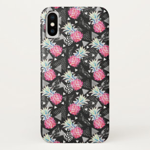 Funda Para iPhone X Patrón de triángulo de piña texturado
