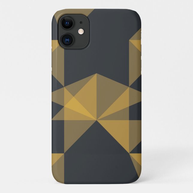 Funda De Case-Mate Para iPhone Patrón de triángulo geométrico moderno, abstracto  (Reverso)