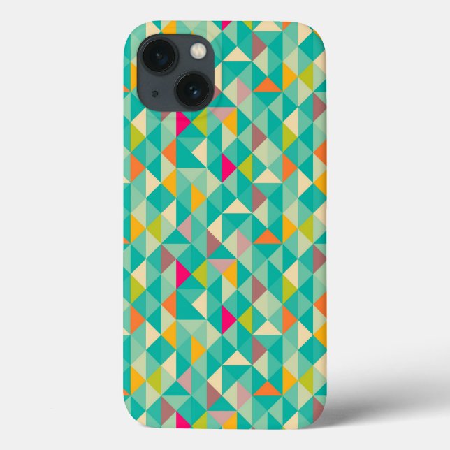 Funda De Case-Mate Para iPhone Patrón de triángulos (Reverso)
