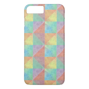 Funda Para iPhone 8 Plus/7 Plus Patrón de triángulos de acuarela coloridos