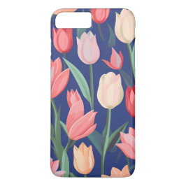 Funda Para iPhone 8 Plus/7 Plus Patrón de tulipanes.