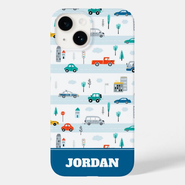 Funda De Case-Mate Para iPhone Patrón de vehículos de autovía de corte (Reverso )