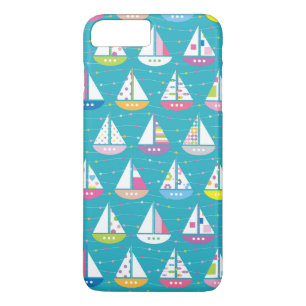 Funda Para iPhone 8 Plus/7 Plus Patrón de velero Pastel