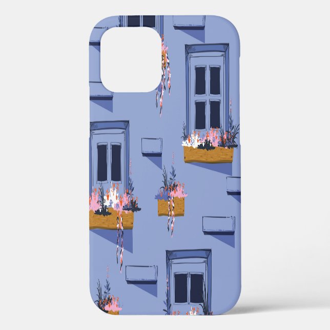 Funda De Case-Mate Para iPhone Patrón de verano de Guay Wall Windows (Reverso )