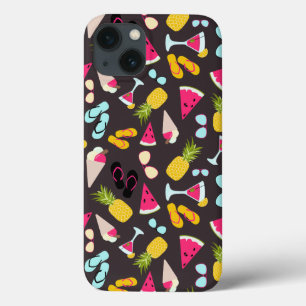 Funda Para iPhone 13 Patrón de verano tropical