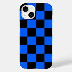 Funda Para iPhone 14 De Case-Mate Patrón de verificación azul negro