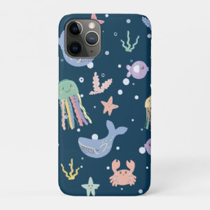 Funda Para iPhone 11 Pro Patrón de vida marina sin problemas