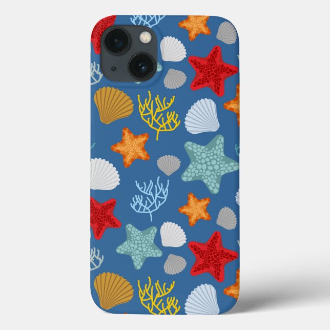 Funda De Case-Mate Para iPhone Patrón de vida submarino (Reverso)