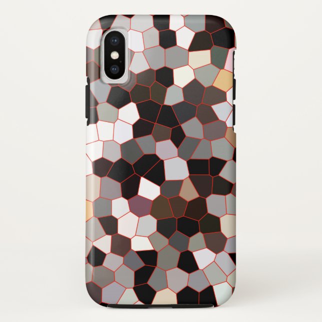 Funda De Case-Mate Para iPhone Patrón de vidrio manchado (Reverso)