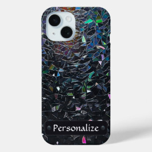 Funda Para iPhone 15 Patrón de vidrio tintado abstracto iridiscente per