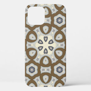 Funda Para iPhone 12 Patrón de vintage circular sin foco. Decoración de
