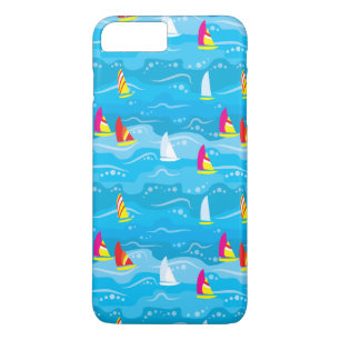 Funda Para iPhone 8 Plus/7 Plus Patrón de yate neón