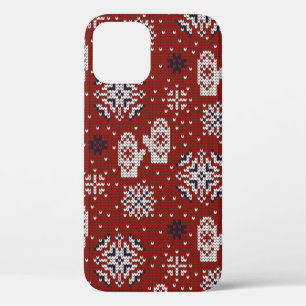 Funda Para iPhone 12 Patrón decorativo sin fisuras de punto