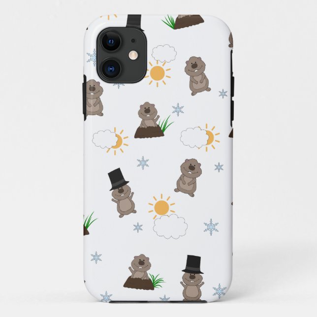Funda De Case-Mate Para iPhone Patrón del día de la niebla (Reverso)