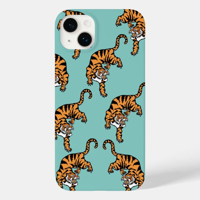 Funda De Case-Mate Para iPhone Patrón del Tigre de Asia (Reverso )