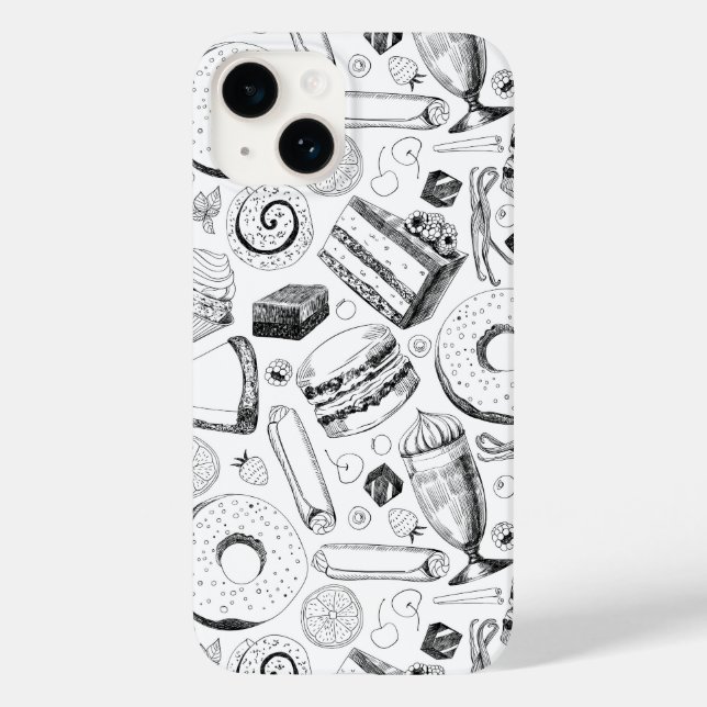 Funda De Case-Mate Para iPhone Patrón delicioso (Reverso )