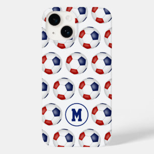 Funda Para iPhone 14 De Case-Mate patrón deportivo de baloncesto azul rojo