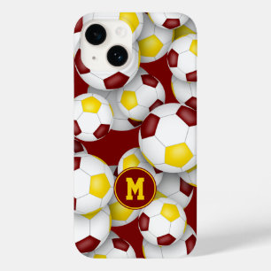 Funda Para iPhone 14 De Case-Mate Patrón deportivo de la selección de fútbol de oro 