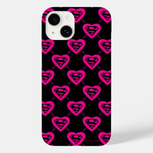Funda Para iPhone 14 De Case-Mate Patrón diagonal del corazón superchica