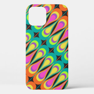 Funda Para iPhone 12 Patrón diagonal repetitivo colorido.abstracto, art