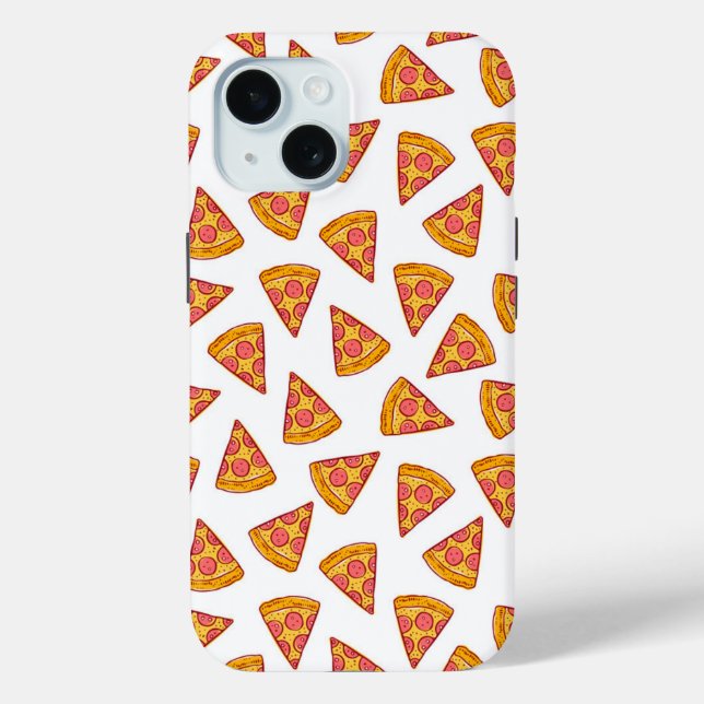 Funda De Case-Mate Para iPhone Patrón diverso de pizza Slice (Reverso )