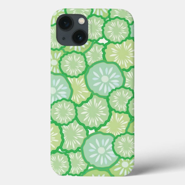 Funda De Case-Mate Para iPhone Patrón divertido de Cucumber (Reverso)