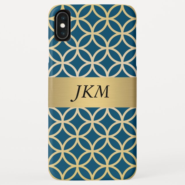 Funda De Case-Mate Para iPhone Patrón Dorado Circular (Reverso)