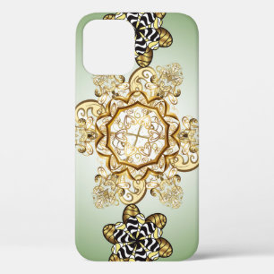 Funda Para iPhone 12 Patrón dorado vintage sin igual. Vintage i