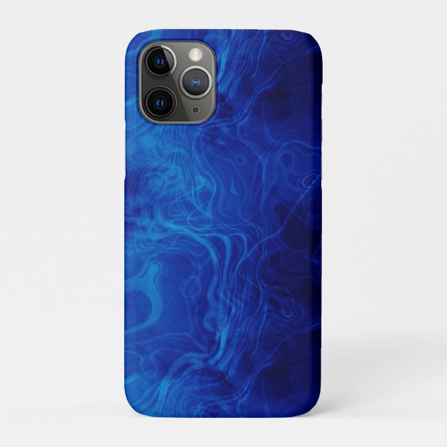 Funda De Case-Mate Para iPhone Patrón dramático azul eléctrico (Reverso)