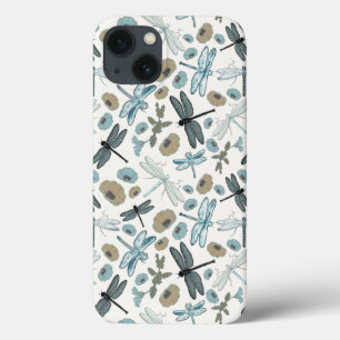 Funda Para iPhone 13 Patrón elegante de la libélula
