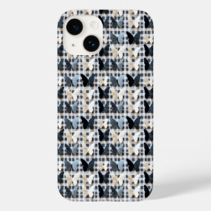 Funda Para iPhone 14 De Case-Mate Patrón elegante de rejilla de mariposa