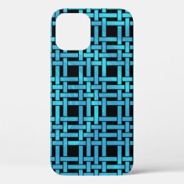 Funda Para iPhone 12 Pro Patrón elegante moderno de nido de degradado azul