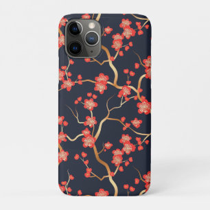 Funda Para iPhone 11 Pro Patrón elegante sin foco de flores de cerezo (3)