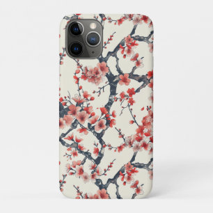Funda Para iPhone 11 Pro Patrón elegante sin soldadura de flores de cerezo