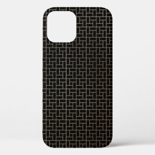 Funda Para iPhone 12 Pro Patrón elegante y moderno abstracto de la onda de 