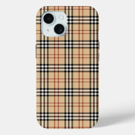 Funda Para iPhone 15 Patrón escocés de tartán
