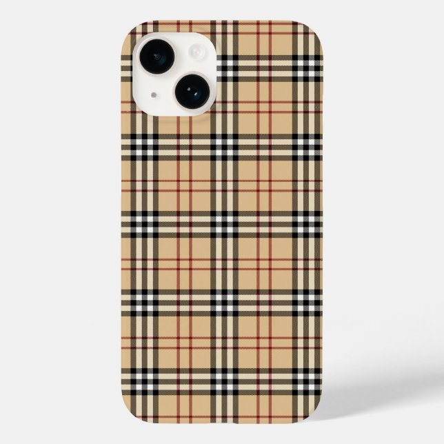 Funda De Case-Mate Para iPhone Patrón escocés de tartán (Reverso )